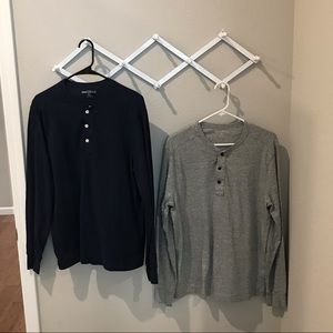 Bundle of 2 J. Crew Henley Shirts